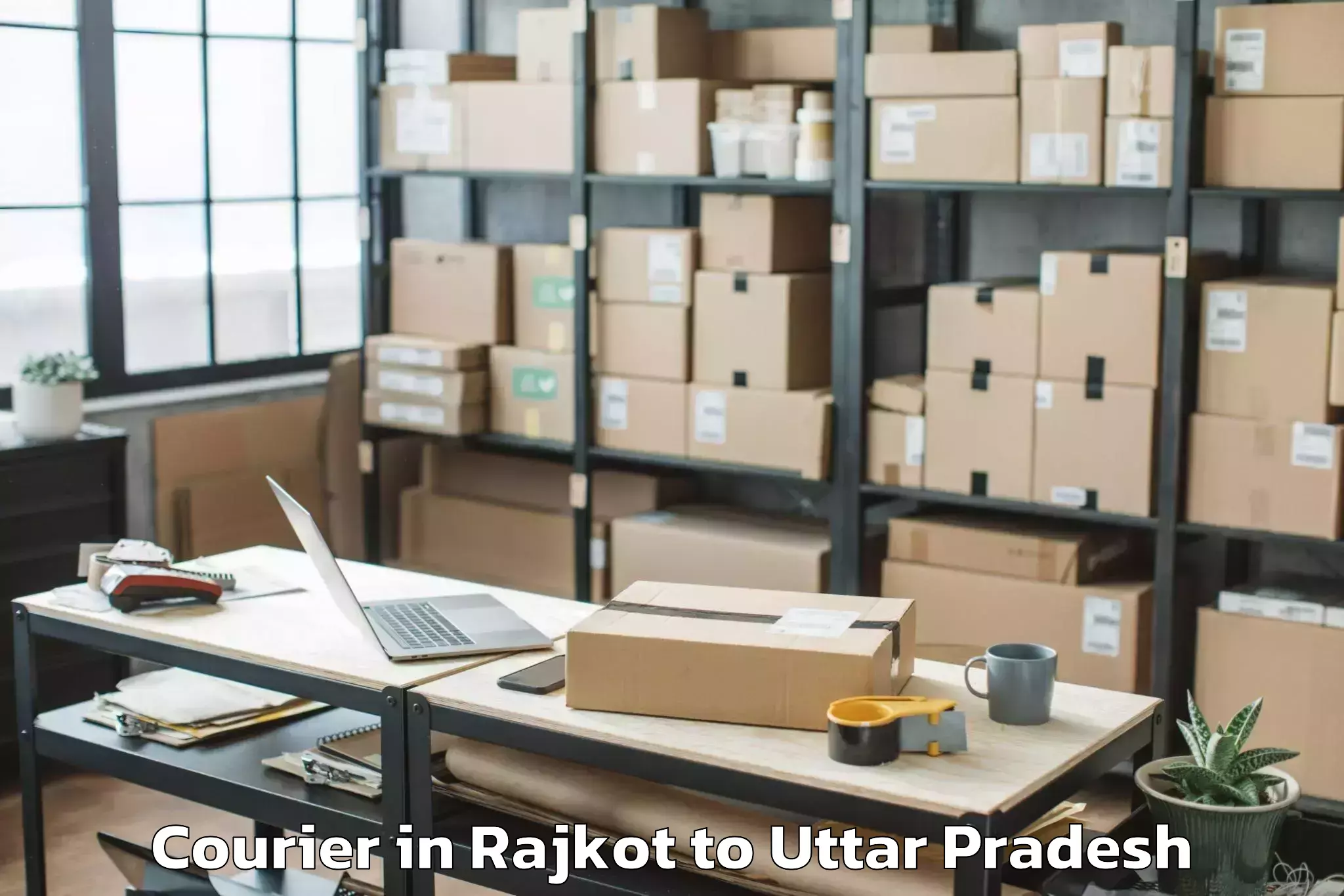 Leading Rajkot to Kirakat Courier Provider